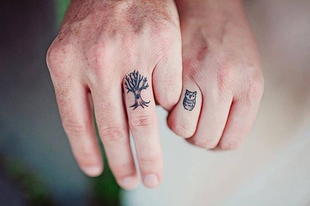 40+ Best Wedding Ring Tattoos. Love Symbols To Inspire You - Saved Tattoo