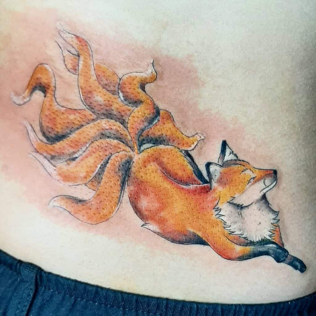  1Nine-Tail Fox Tattoo