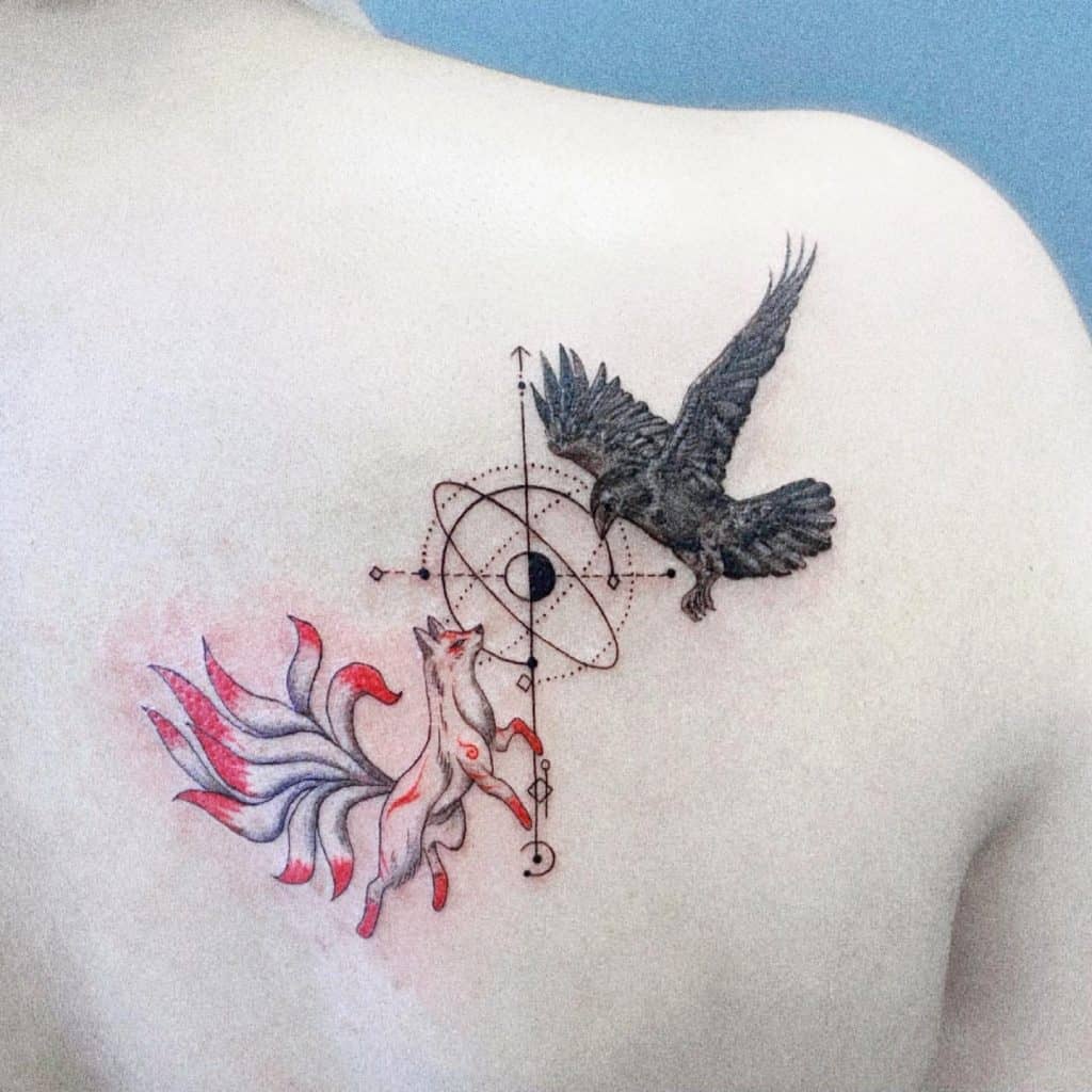 Nine Tailed Fox  Jorell Elie at Outer Limits Tattoo Long Beach CA  r tattoos