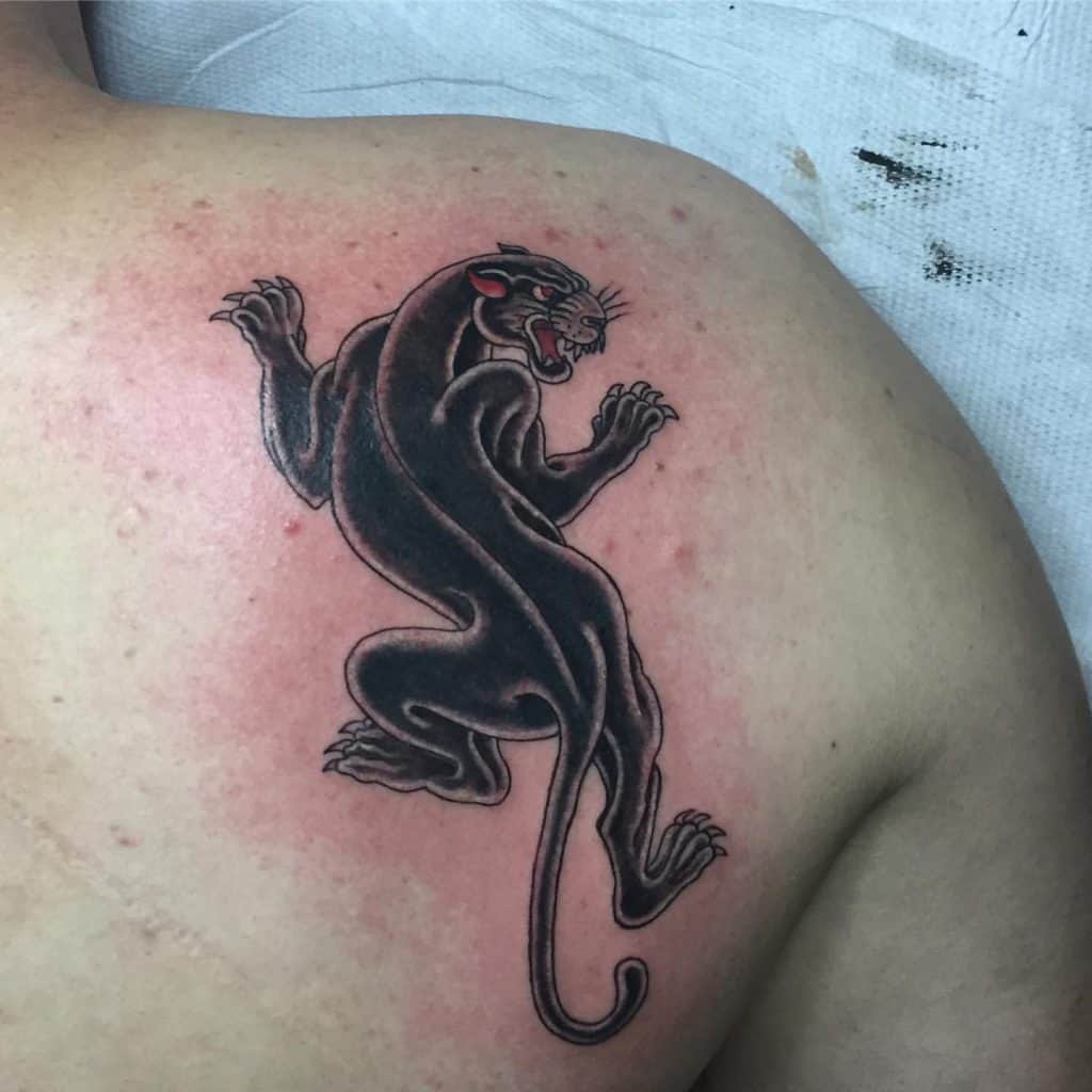 Panther Back Tattoo 3
