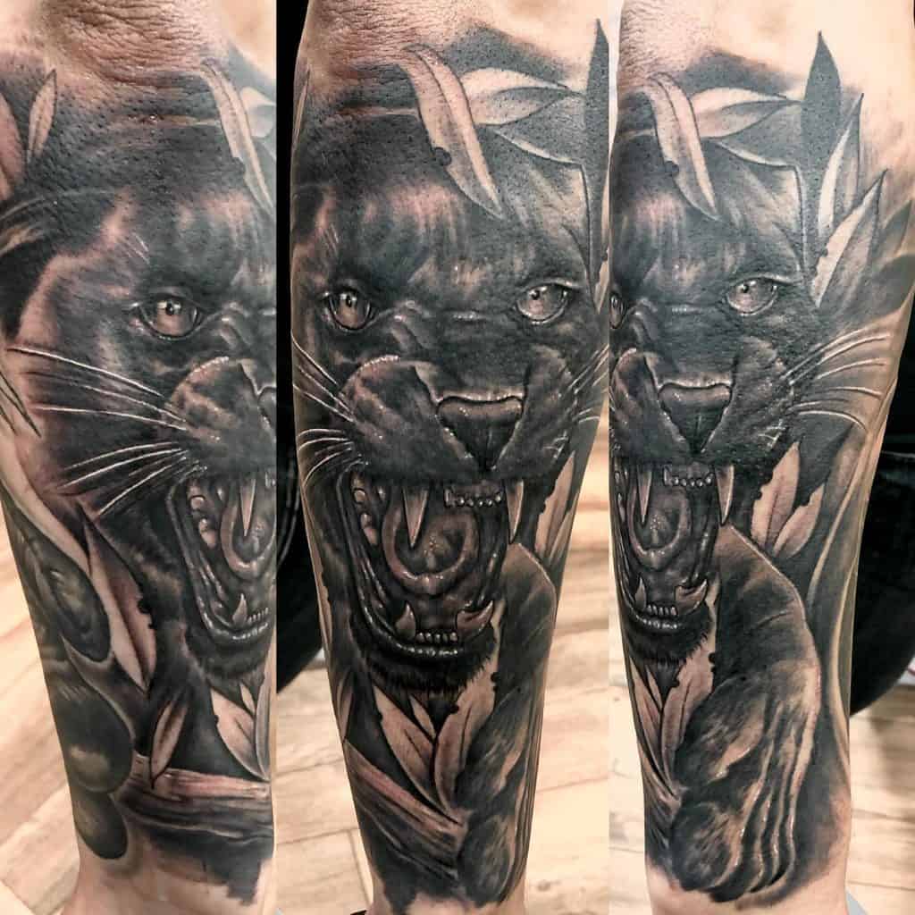 Tattoo of Leopards, Animals, Sleeves