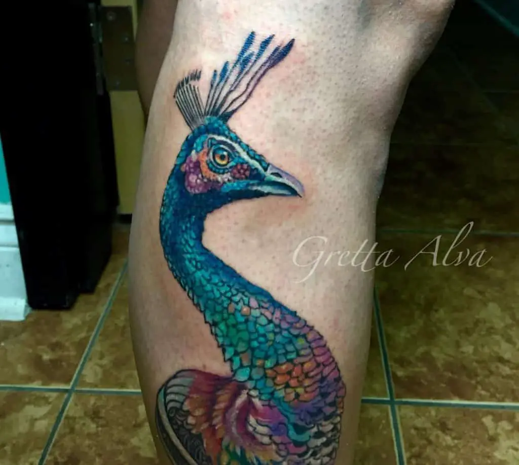 Peacock Hope Tattoo 2