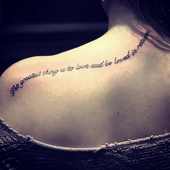 Quote Tattoos in Black and White 1
