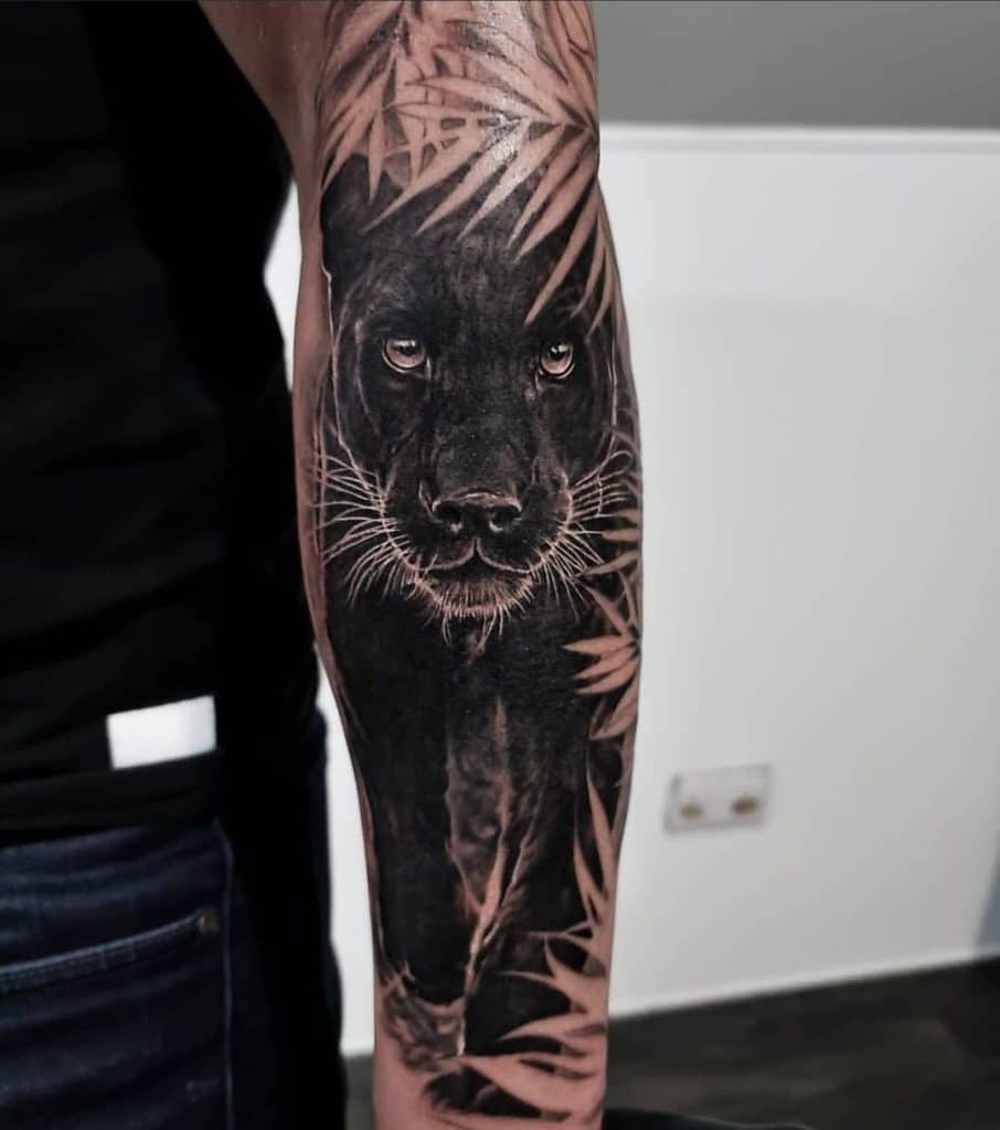 Realistic Panther Tattoo 3