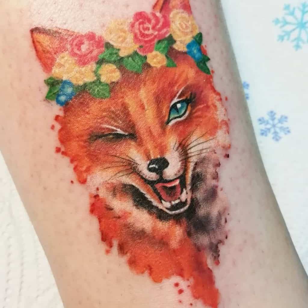 Red Fox Tattoo 1