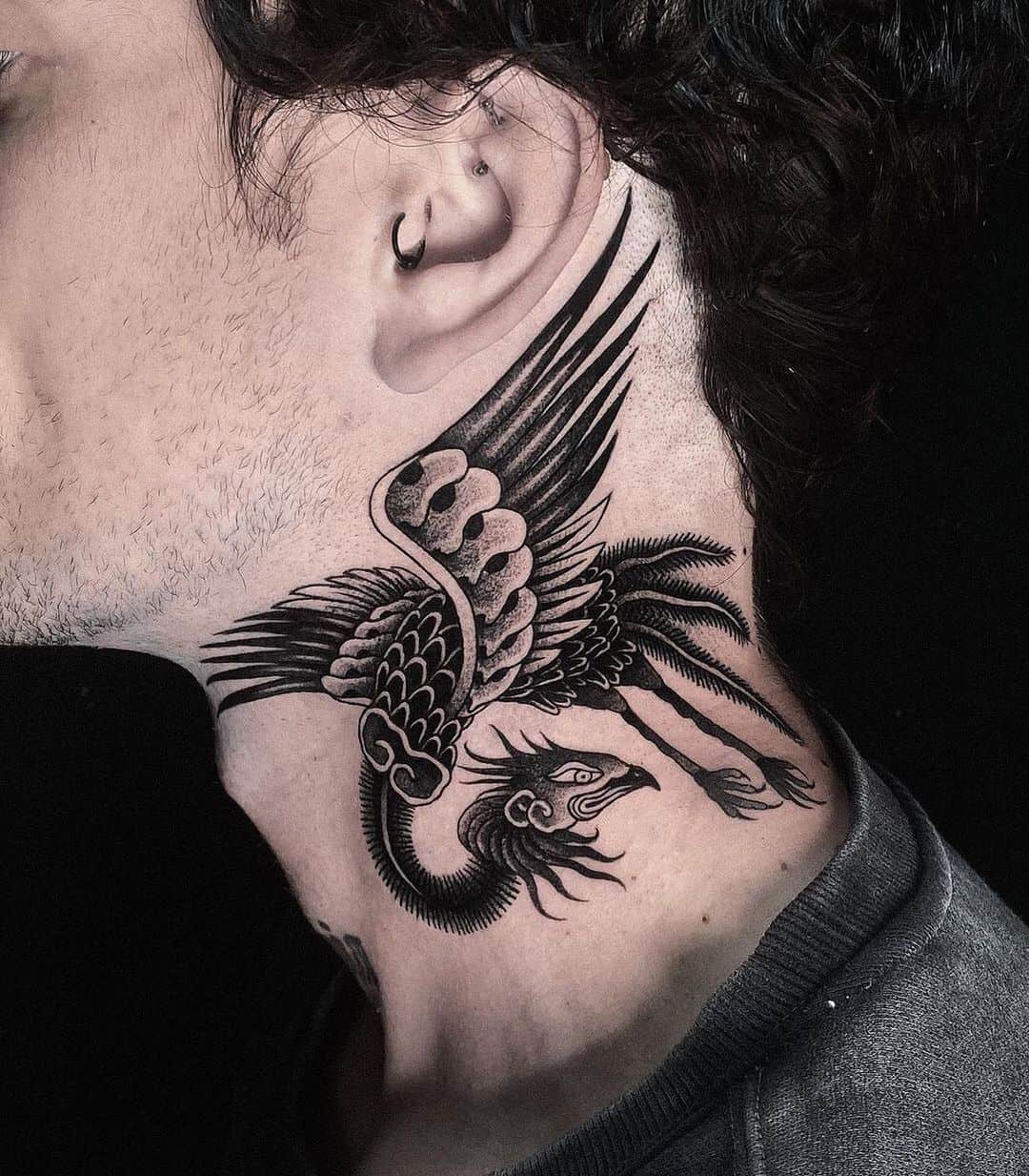 70 Coolest Neck Tattoos for Men 2022 Updated  Saved Tattoo
