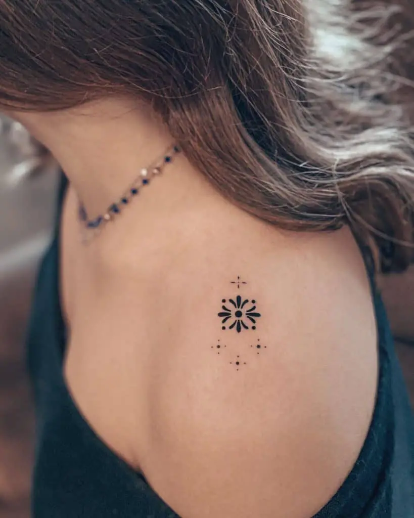 Small Dots Tattoo 2