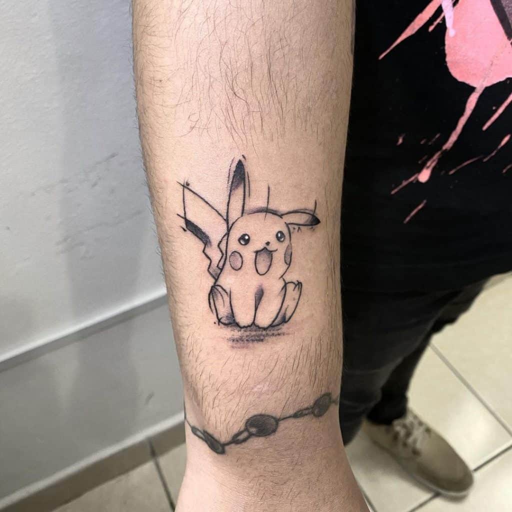 Small Forearm Pikachu Ink