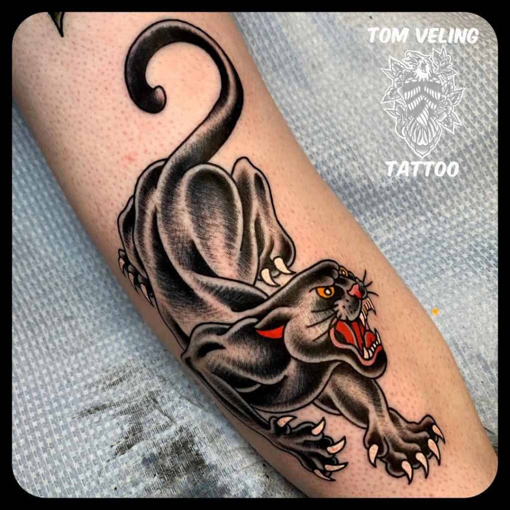 Sneaking Panther Tattoo 2