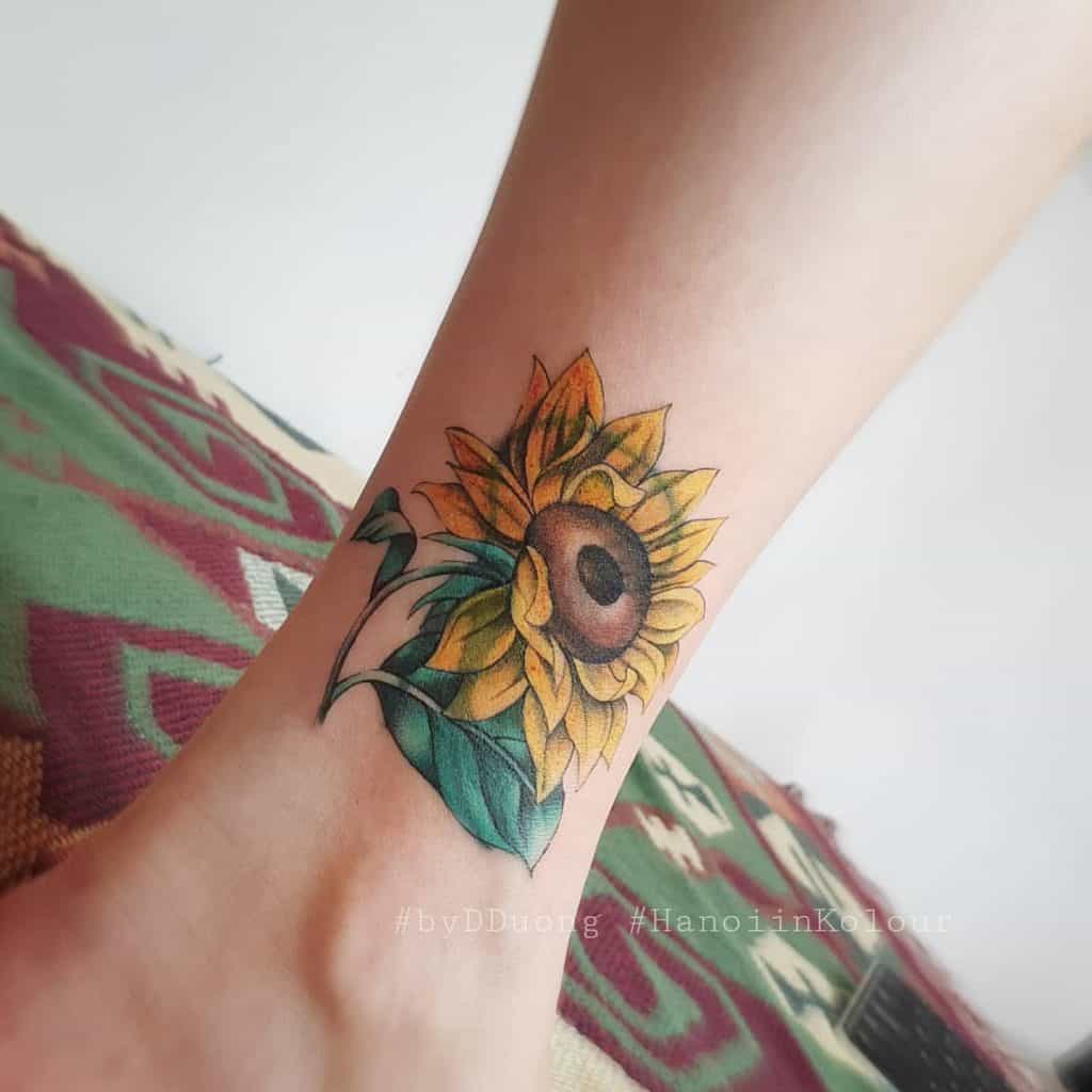 Sunflower Tattoo For Men 2