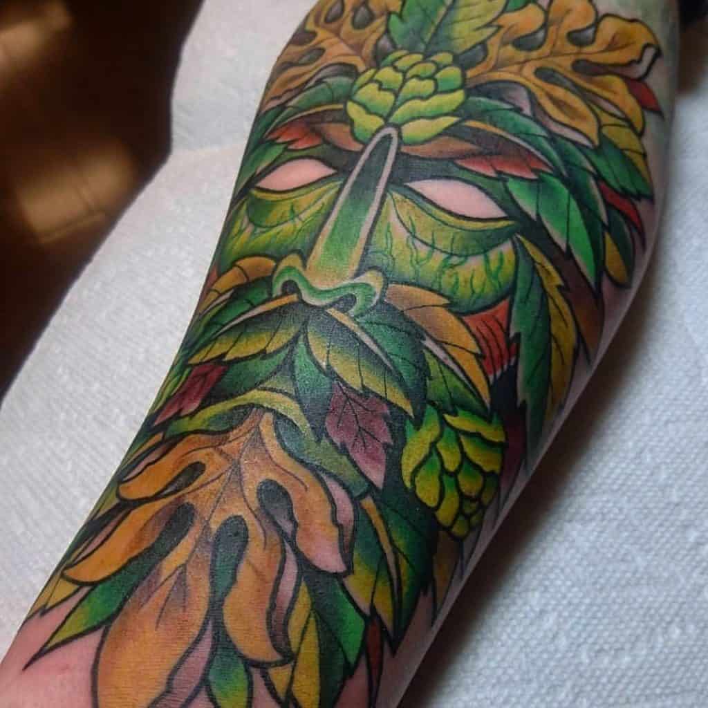 The Green Man Tattoo 2