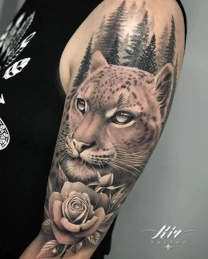 Tigerkopf Tattoo