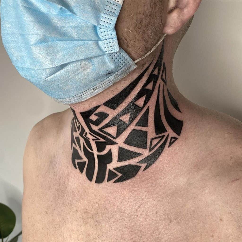 70+ Coolest Neck Tattoos for Men Saved Tattoo