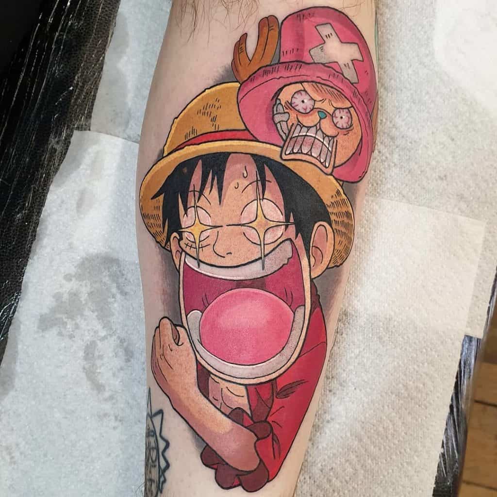 Ace & Chopper One Piece Tattoo 