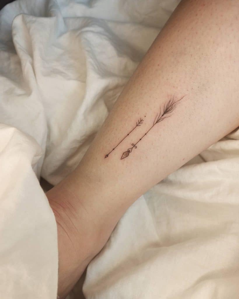 Arrow tattoo with big meanings 4