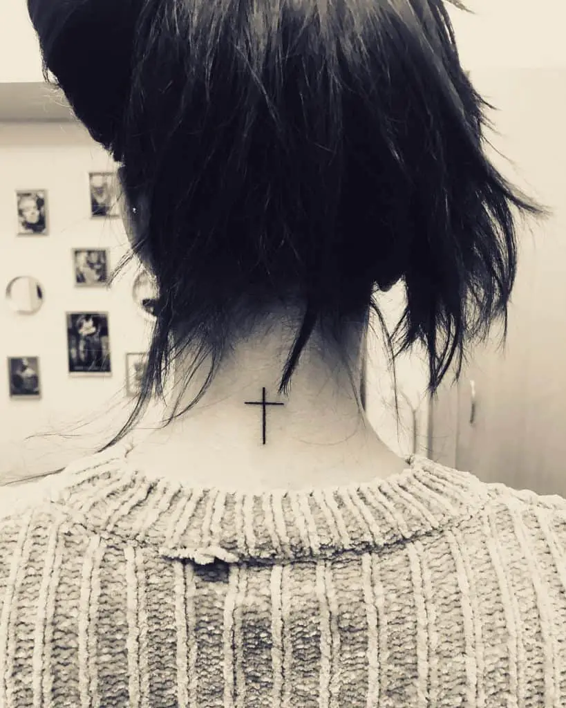 Back of the neck tattoo 1