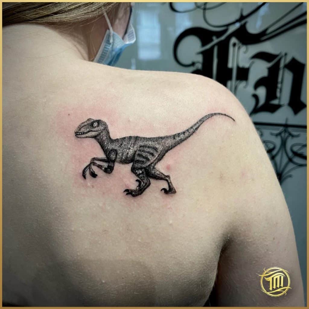 Velociraptor tattoo by Guillaume Martins  Post 30404