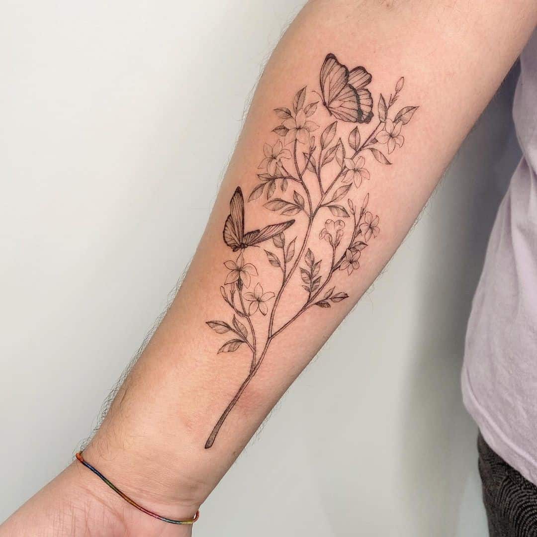 Aggregate more than 80 simple forearm flower tattoos best - thtantai2