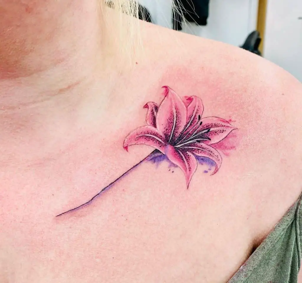 Minimalist tattoo valley lily the of 
