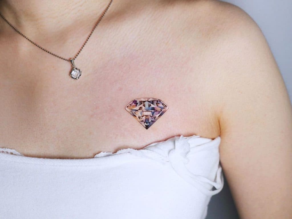 Diamond tattoo with big meanings 2