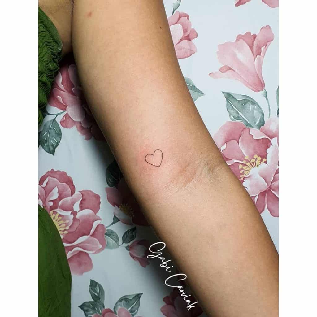Heart tattoo with big meanings 3