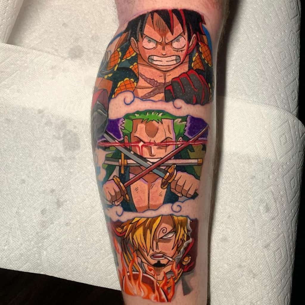 Leg One Piece Tattoos Print