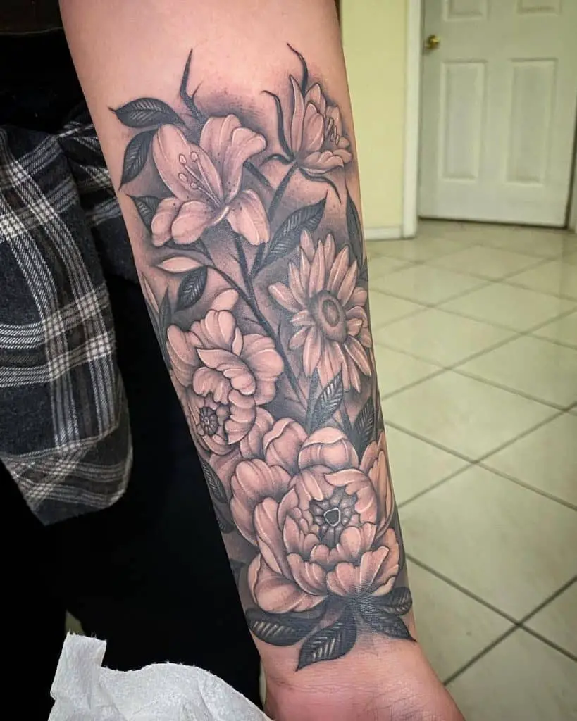 Lily Flower Tattoo 3