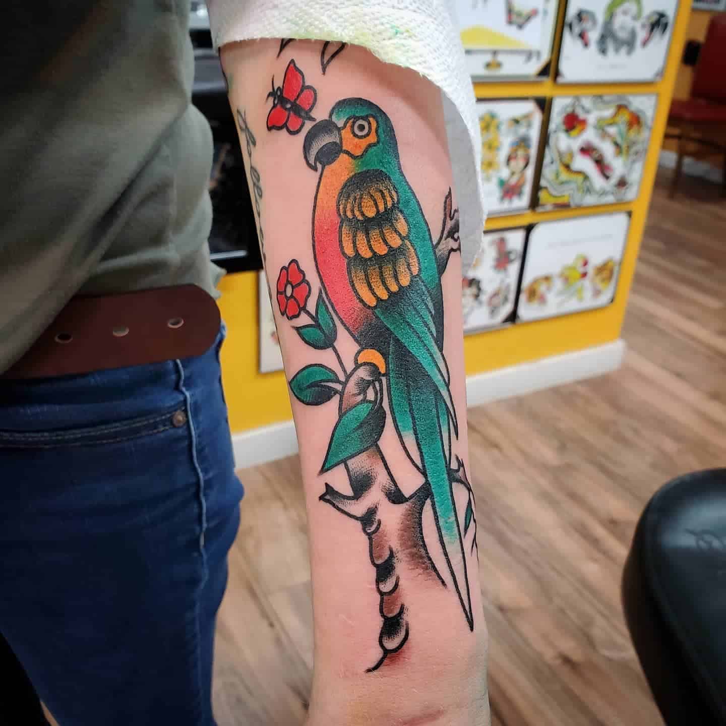 Parrot Tattoos Meaning 2