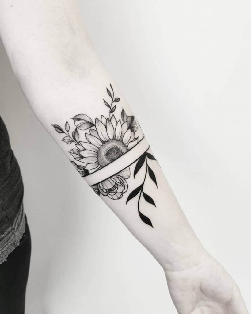 Sunflower Tattoo Design 1