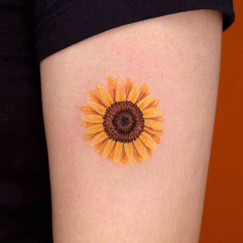 Sunflower Tattoo Design 2