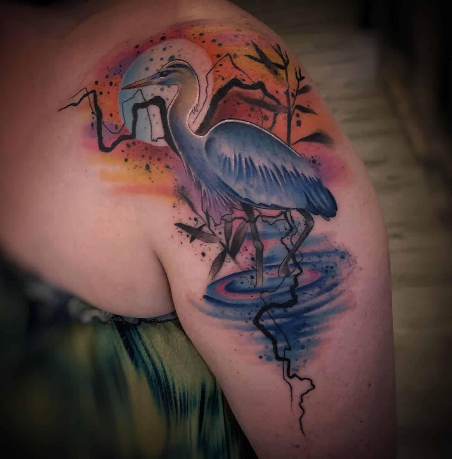 Watercolor Bird Tattoos Meaning 1