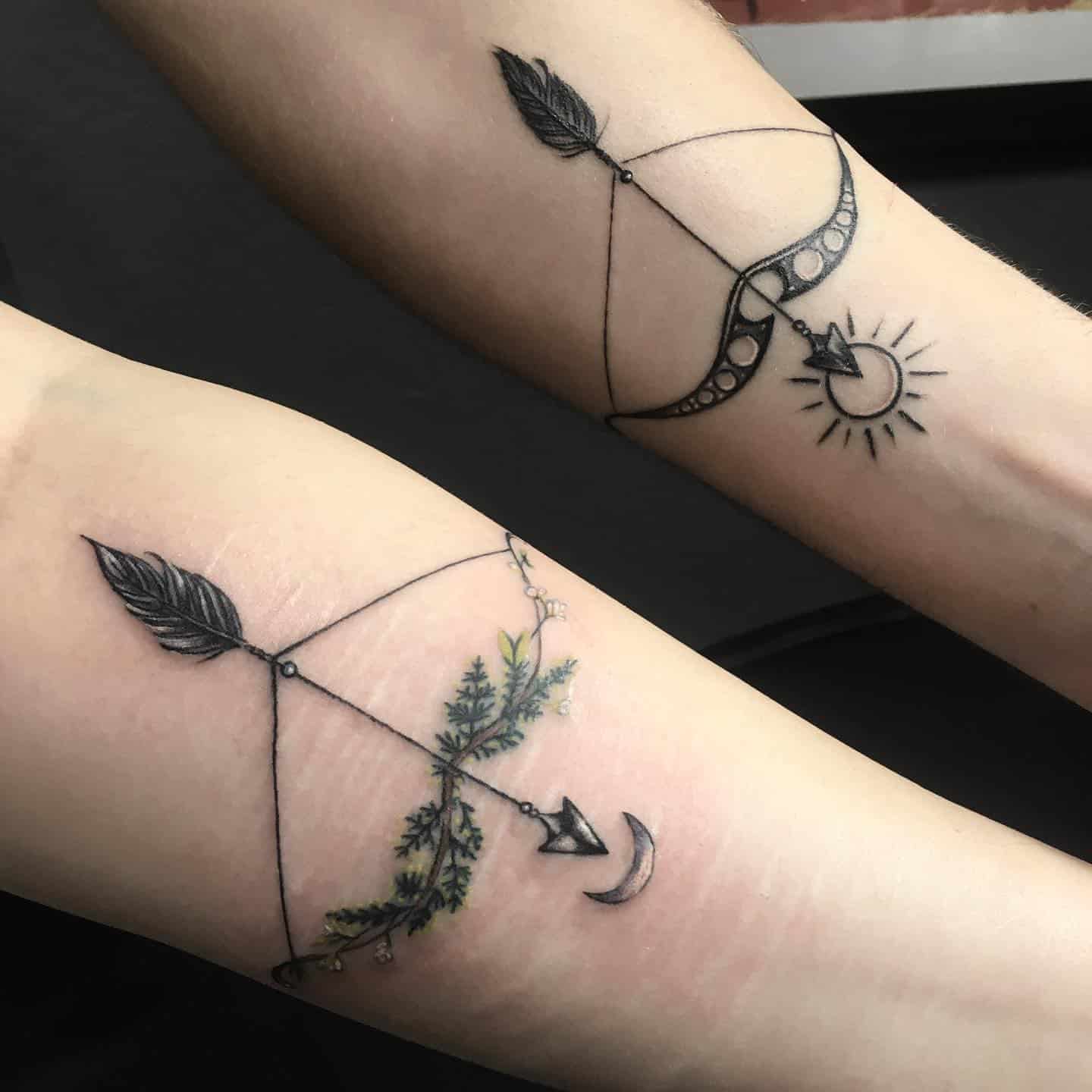 Arrow Brother and Sister Tattoos 3