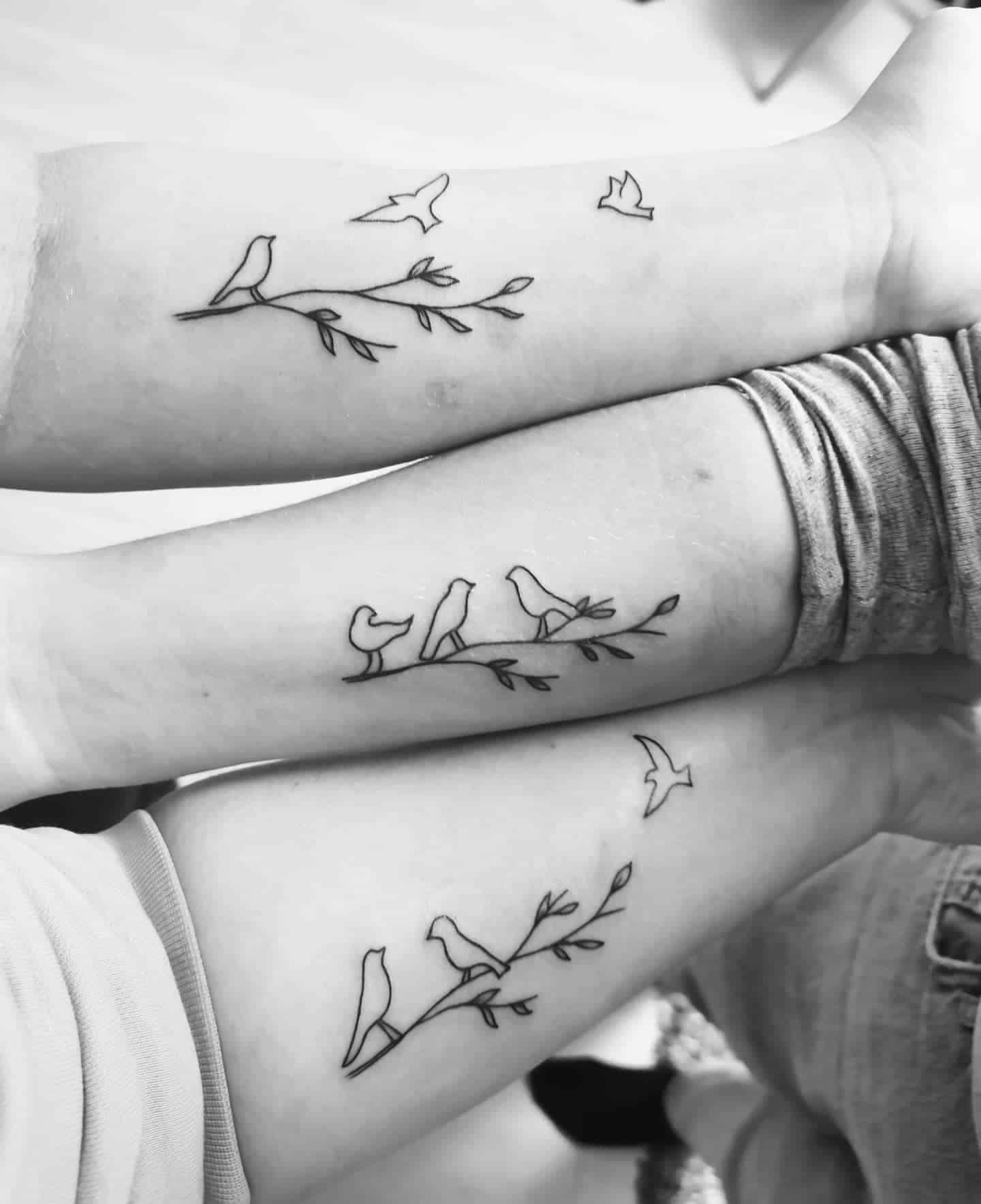 Bird Brother and Sister Tattoos 1