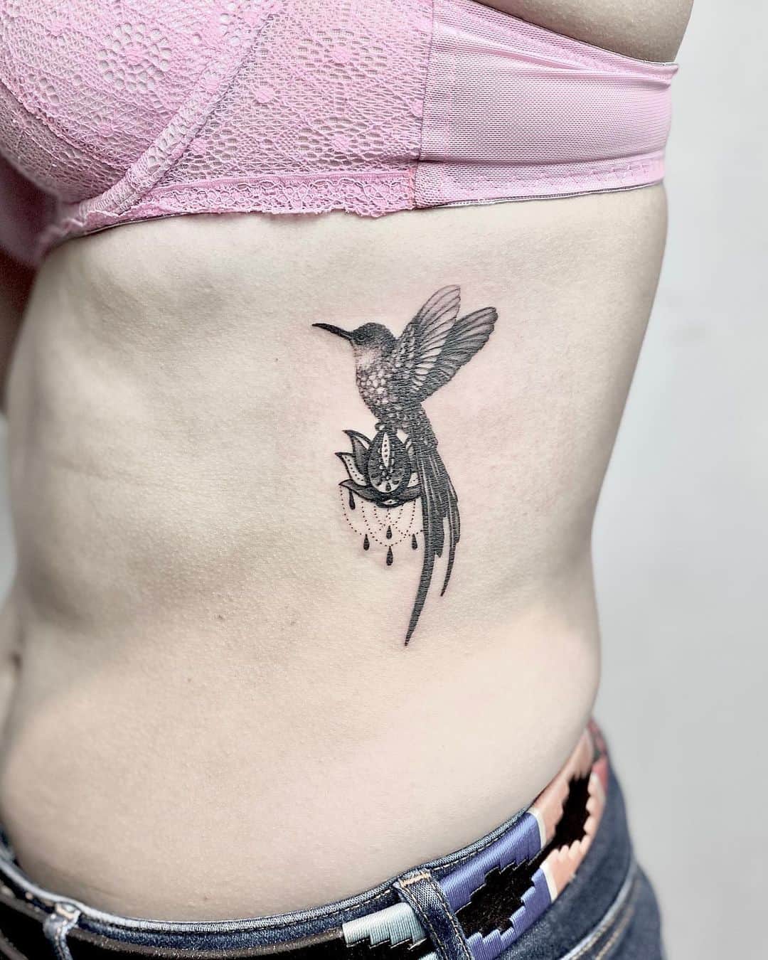 Bird side tattoo 3