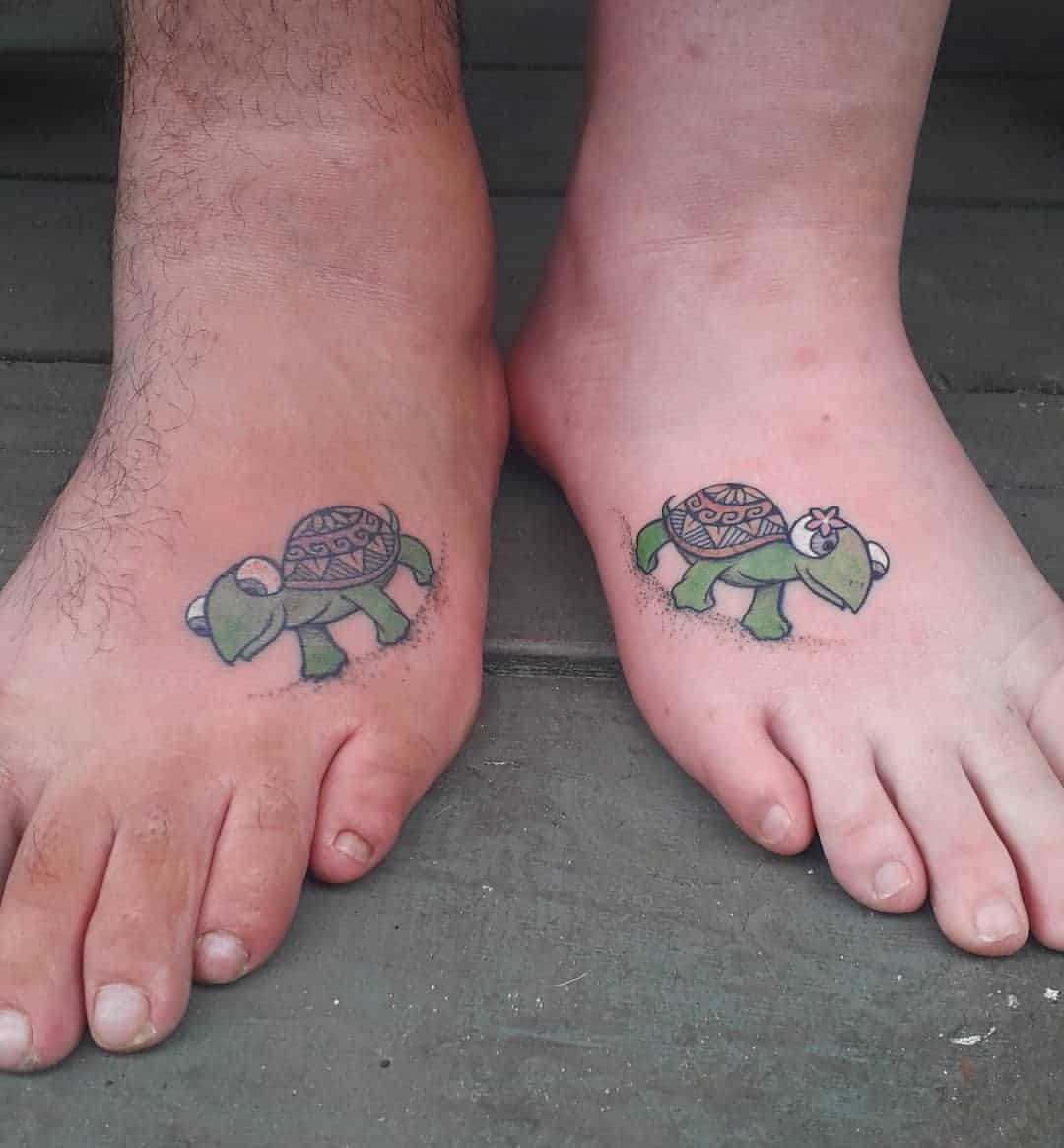 Cartoon-Style Turtle Tattoos 2