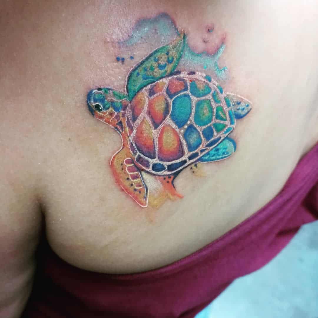 Color Realism Turtle Tattoos 3