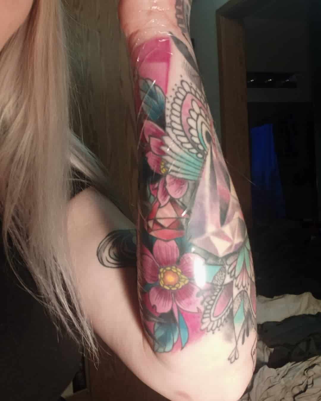 Colorful sleeve tattoo 5