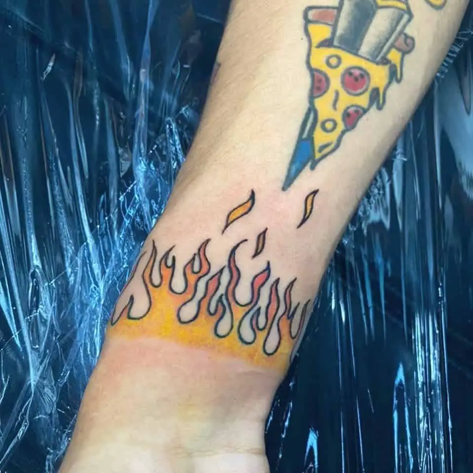 Flame Forearm Tattoo 1