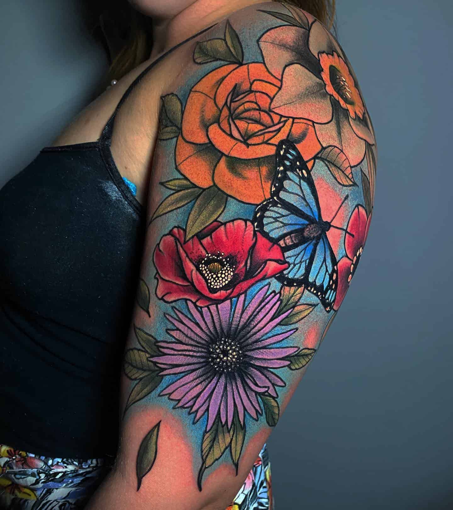 Details more than 94 colorful tattoos for women latest  thtantai2