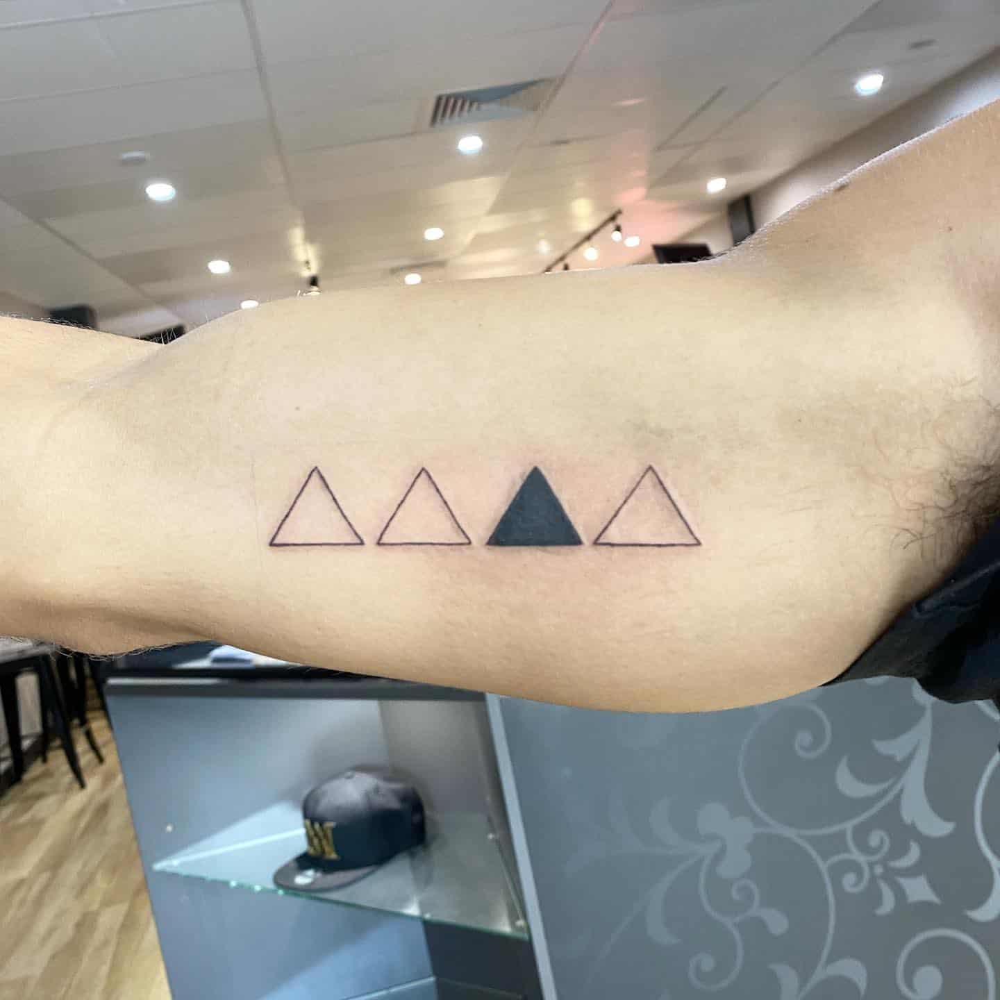 Geometric Brother and Sister Tattoos 1