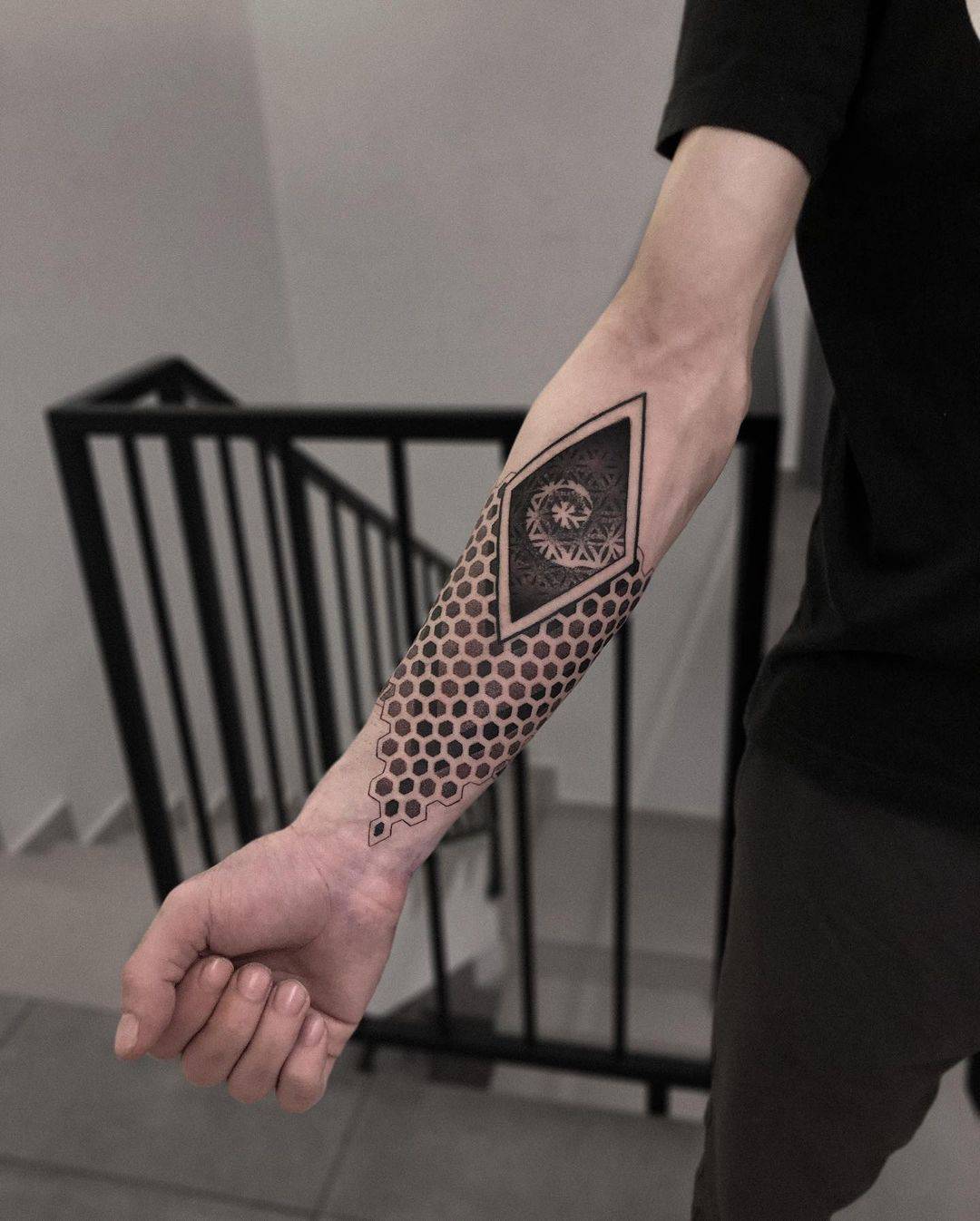 Geometric Forearm Tattoo 1