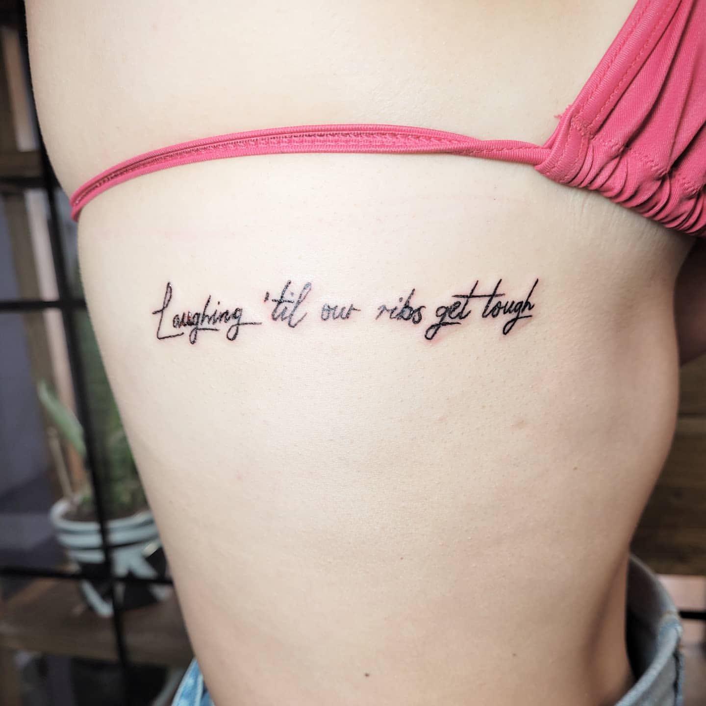 Inspirational or quote side tattoo 3