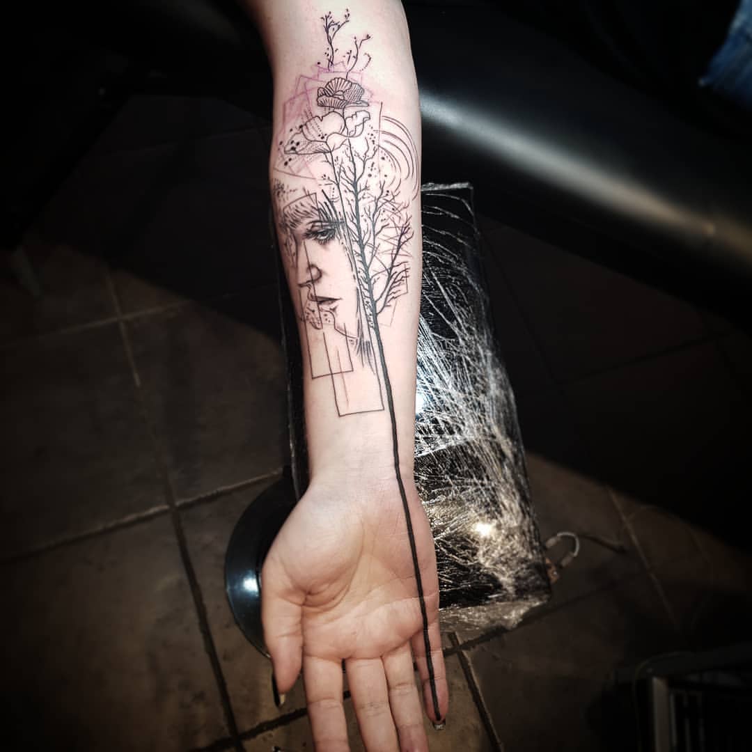 Intricate Inner Arm Tattoo