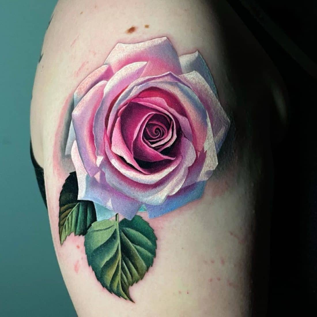 Japanese rose tattoo 4
