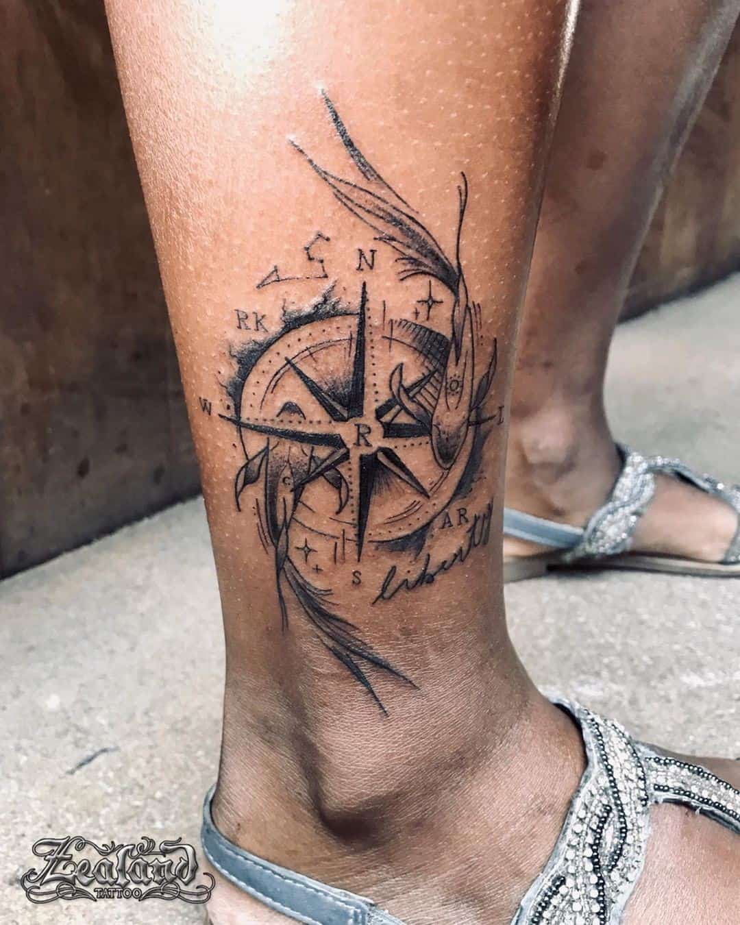 Update 95+ about compass tattoo on leg best - in.daotaonec