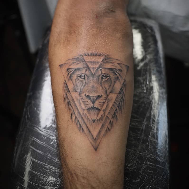 Lion Forearm Tattoo 2