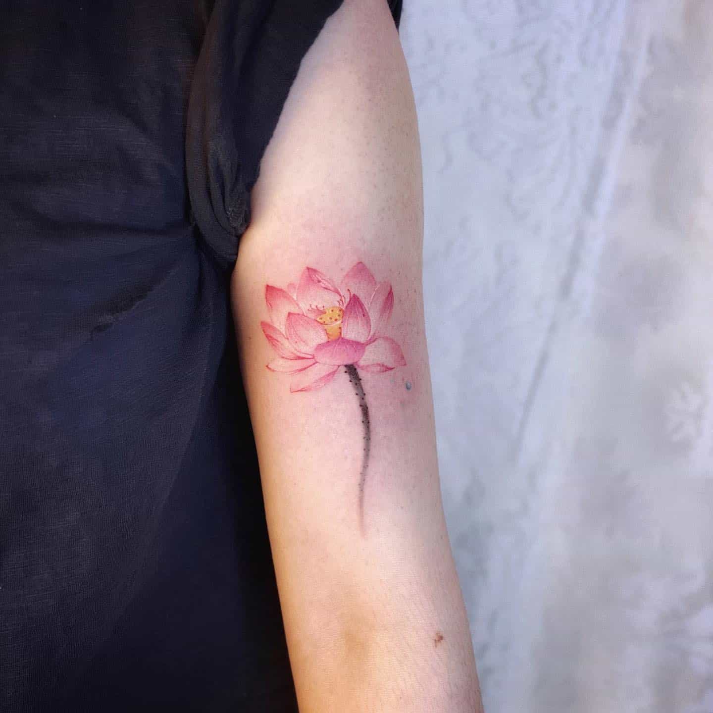 Lotus Tattoo in Watercolors 2