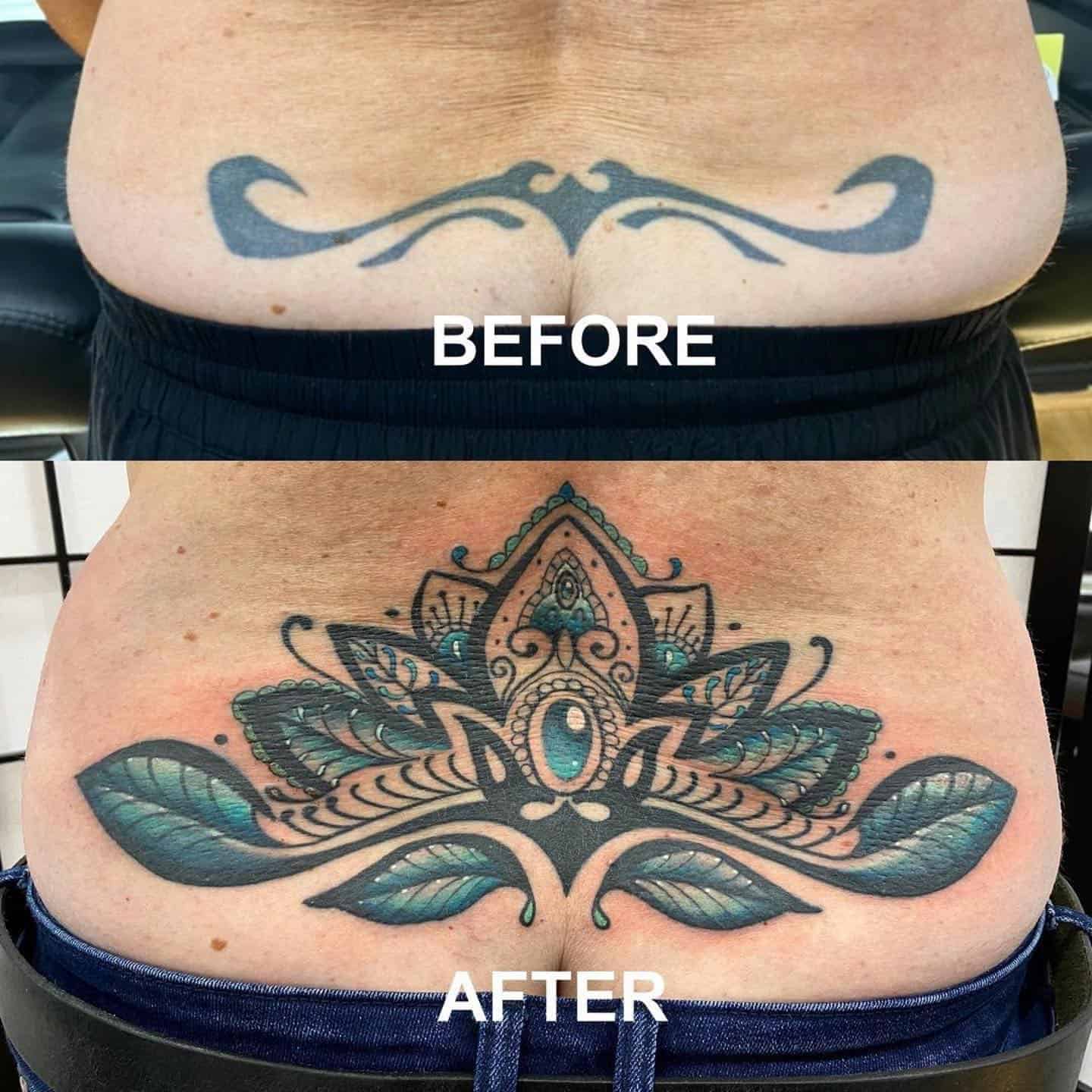 Lower Back Tattoo Cover Up