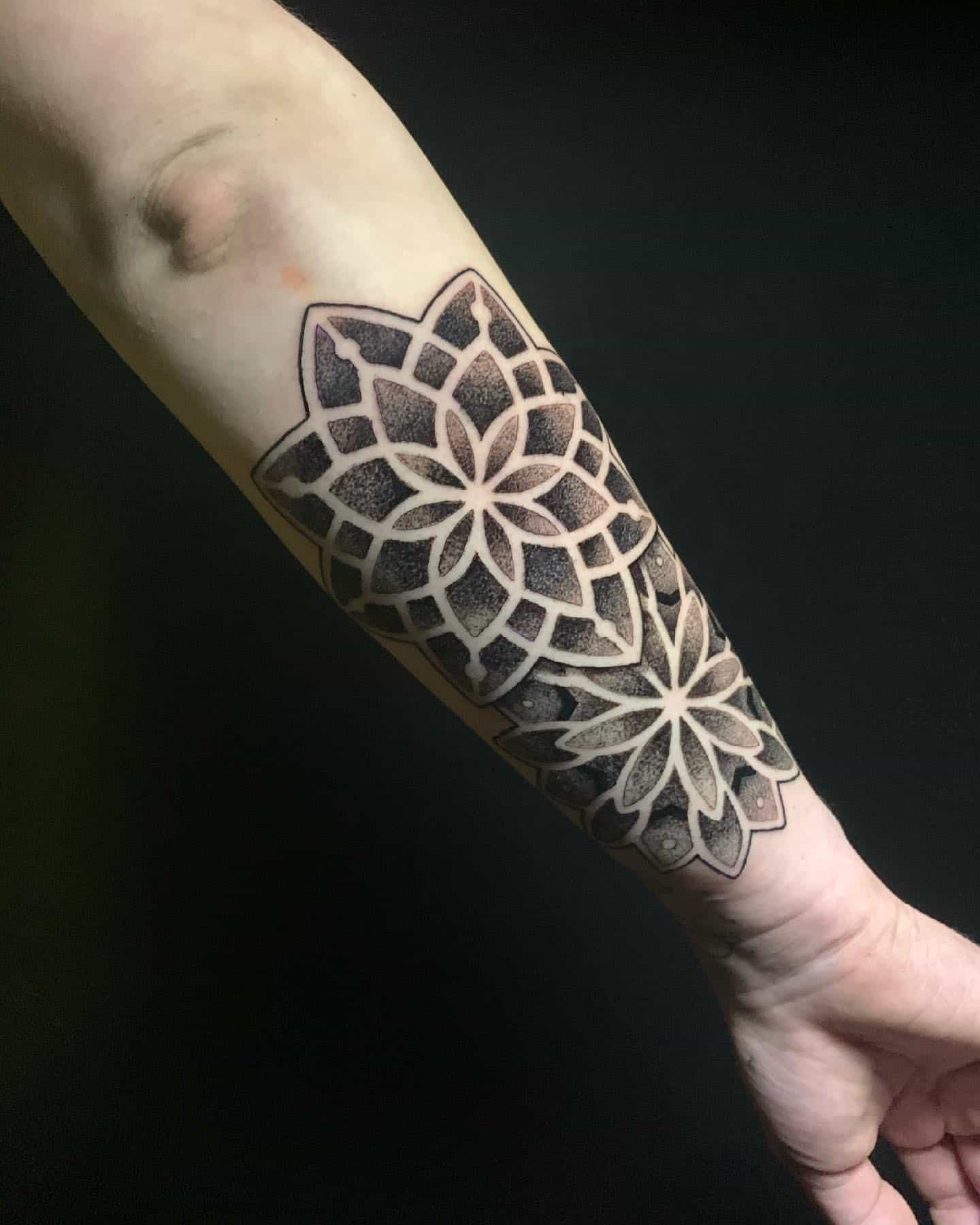 Mandala Forearm Tattoo 1