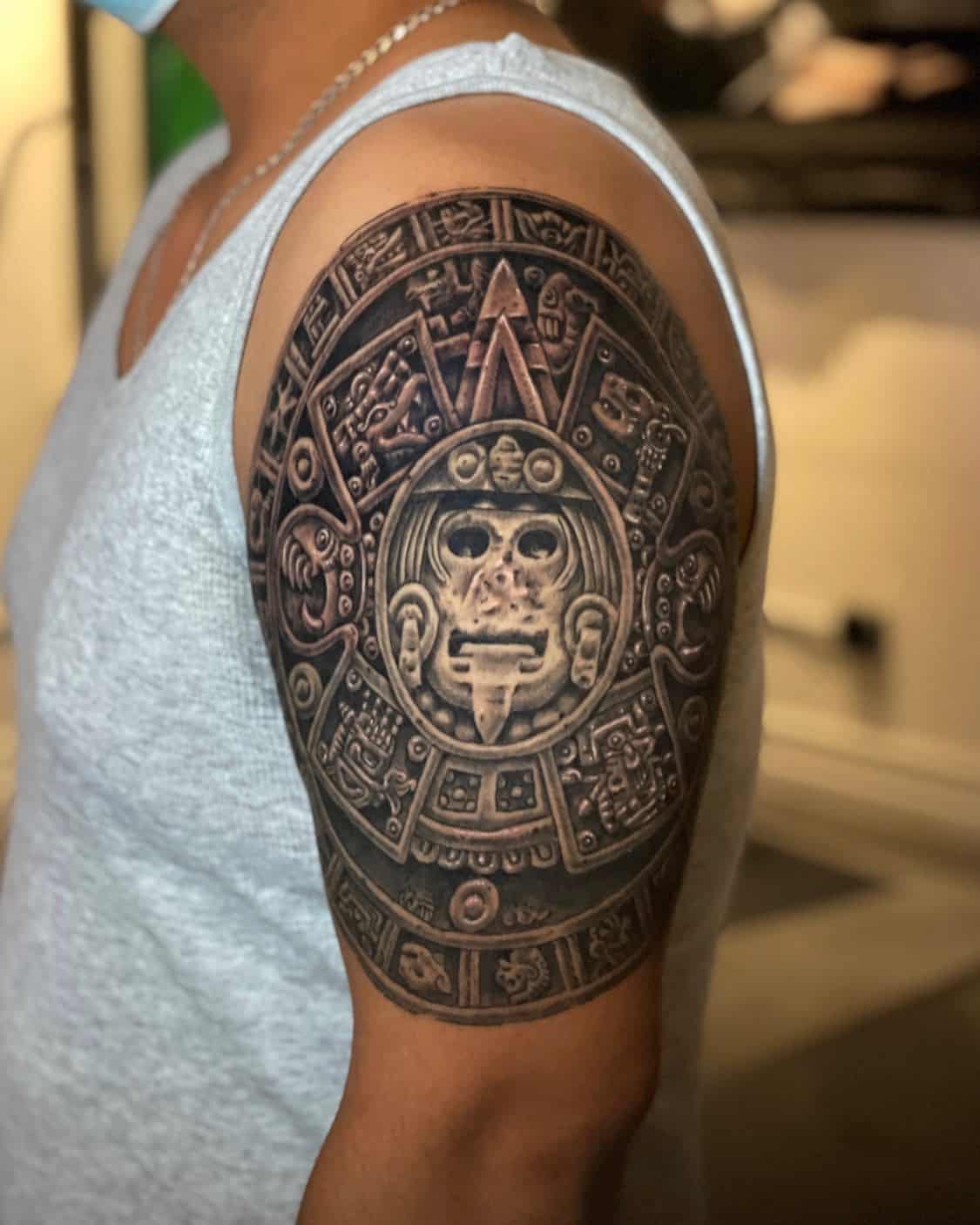 Mexican (Aztec) Tribal Tattoos 2